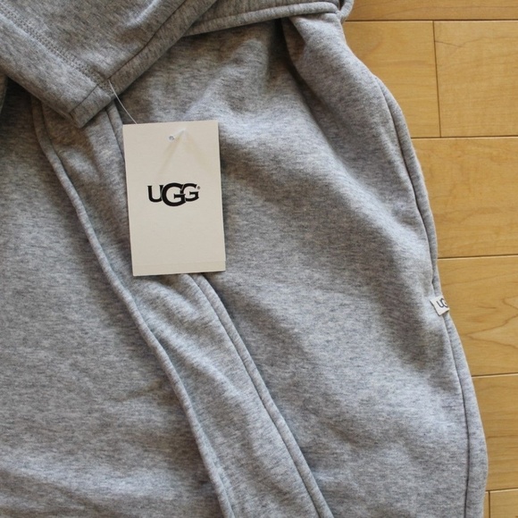 NWT Women's UGG BLANCHE Plush Robe Gray - Picture 4 of 9